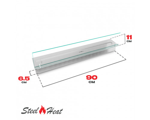 Топливный блок SteelHeat LINE GLASS 800